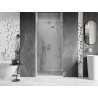 Mexen Lunar L dušiuksed, parempoolsed, 90 cm, läbipaistev, harjatud nikkel - 834L-090-000-97-00-P