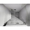 Mexen Lunar L dušiuksed, parempoolsed, 90 cm, läbipaistev, harjatud nikkel - 834L-090-000-97-00-P