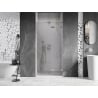 Mexen Lunar L drzwi prysznicowe uchylne prawe 115 cm, transparent, nikiel szczotkowany - 834L-115-000-97-00-P