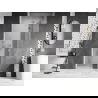 Mexen Lunar L Duschflügeltür rechts 115 cm, transparent, gebürsteter Nickel - 834L-115-000-97-00-P