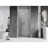 Mexen Lunar L Right-Handed Shower Doors 120 cm, Transparent, Brushed Nickel - 834L-120-000-97-00-P
