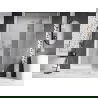 Mexen Lunar L Duschtür schwenkbar rechts 140 cm, transparent, gebürstetes Nickel - 834L-140-000-97-00-P