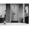 Mexen Lunar-F folding shower door right 75 cm, transparent, brushed gun gray - 836-075-000-66-00-P