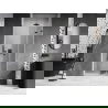 Mexen Lunar-F faltbare Duschwand rechts 95 cm, transparent, gebürstet Gun Gray - 836-095-000-66-00-P