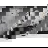 Mexen Lunar-F faltbare Duschwand rechts 95 cm, transparent, gebürstet Gun Gray - 836-095-000-66-00-P