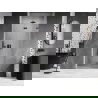 Mexen Lunar-F faltbare Duschwand rechts 95 cm, transparent, gebürstet Gun Gray - 836-095-000-66-00-P