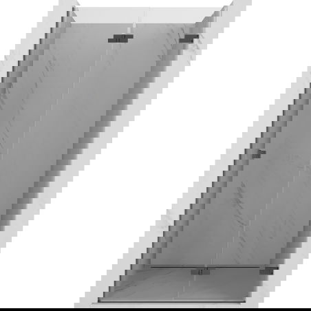 Mexen Lunar-F puerta de ducha plegable derecha 100 cm, transparente, gris cepillado - 836-100-000-66-00-P