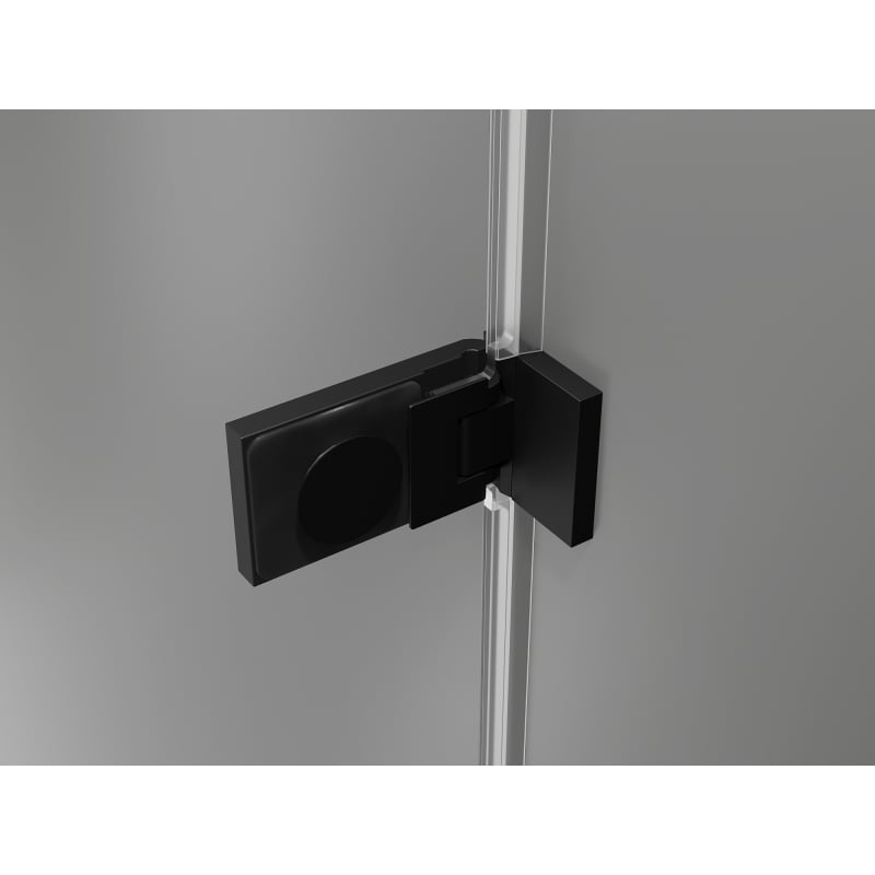 Mexen Lunar-F puerta de ducha plegable derecha 75 cm, transparente, negro - 836-075-000-70-00-P