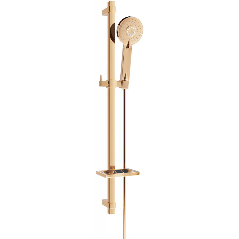 Mexen DQ40 sliding shower set, rose gold - 785404581-60