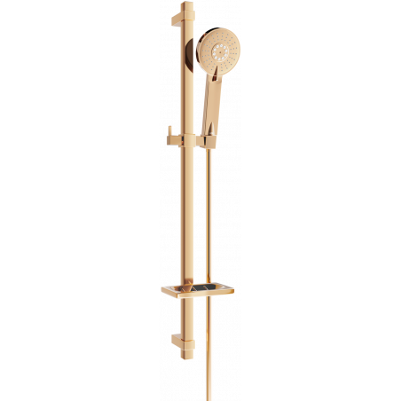 Mexen DQ40 sliding shower set, rose gold - 785404581-60