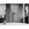 Mexen Lunar-F porte de douche pliante droite 85 cm, transparent, noir - 836-085-000-70-00-P