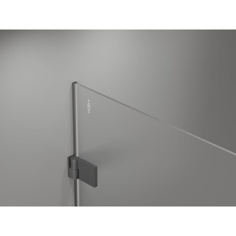 Mexen Lunar-B drzwi prysznicowe uchylne prawe 65 cm, transparent, gun metal - 832-065-000-95-00-P