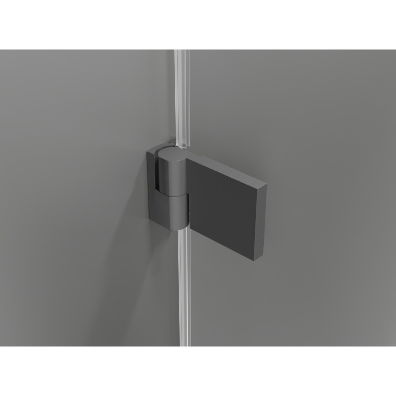 Mexen Lunar-B drzwi prysznicowe uchylne prawe 65 cm, transparent, gun metal - 832-065-000-95-00-P