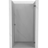 Mexen Lunar-B porte de douche pivotantes droites 80 cm, transparentes, métal fusil - 832-080-000-95-00-P