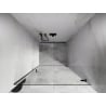 Mexen Lunar-B porte de douche pivotantes droites 80 cm, transparentes, métal fusil - 832-080-000-95-00-P