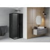 Mexen Rio kvadratisk duschkabin 80 x 80 cm, grafit, svart - 860-080-080-70-40