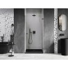 Mexen Lunar-B parema hinged dušinurk 90 cm, läbipaistev, gun metal - 832-090-000-95-00-P