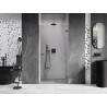 Mexen Lunar-B parema hinged dušinurk 90 cm, läbipaistev, gun metal - 832-090-000-95-00-P