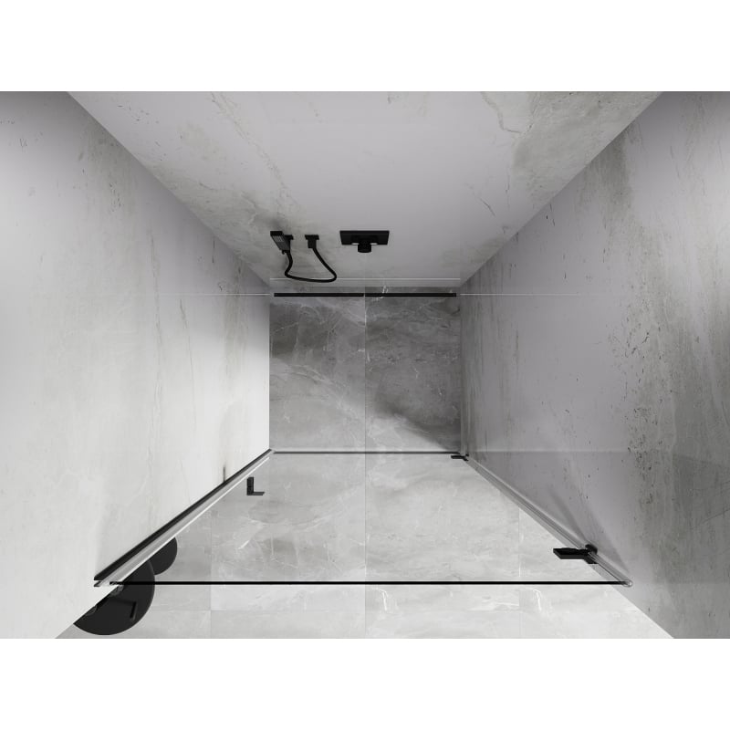 Mexen Lunar-B drzwi prysznicowe uchylne prawe 95 cm, transparent, gun metal - 832-095-000-95-00-P