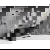 Mexen Lunar-F opvouwbare douchedeur rechts 100 cm, transparant, zwart - 836-100-000-70-00-P