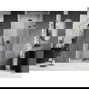 Mexen Lunar-F opvouwbare douchedeur rechts 100 cm, transparant, zwart - 836-100-000-70-00-P