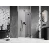 Porte de douche pliantes Mexen Lunar-F à droite 100 cm, transparent, noir - 836-100-000-70-00-P