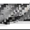 Mexen Lunar-F opvouwbare douchedeur rechts 100 cm, transparant, zwart - 836-100-000-70-00-P