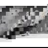 Mexen Lunar-F opvouwbare douchedeur rechts 100 cm, transparant, zwart - 836-100-000-70-00-P