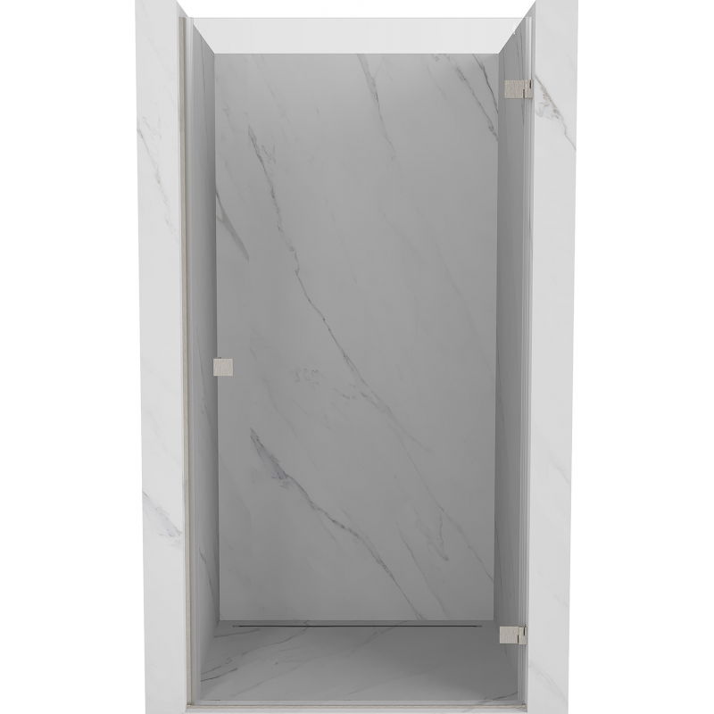 Mexen Lunar-B Duschabtrennung rechts öffnend 65 cm, transparent, gebürsteter Nickel - 832-065-000-97-00-P