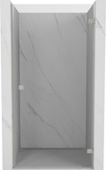 Mexen Lunar-B desna zakretna tuš vrata 65 cm, prozirna, brušeni nikal - 832-065-000-97-00-P