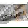 Mexen Rio halfronde douchecabine 70 x 70 cm, transparant, goud - 863-070-070-50-00