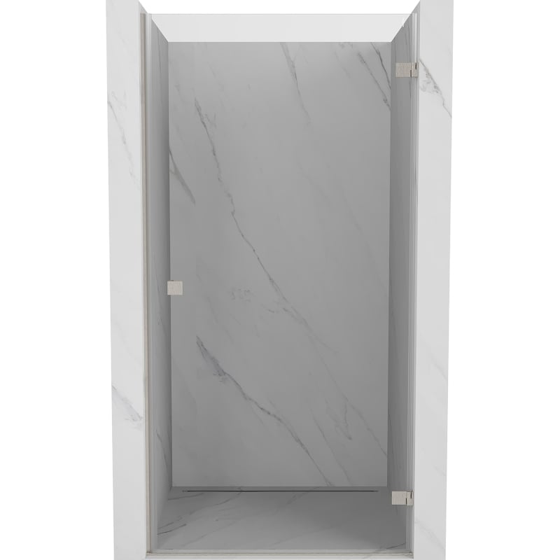 Mexen Lunar-B dušišõtmeuksed vasakule 75 cm, läbipaistev, harjatud nikkel - 832-075-000-97-00-P
