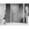 Mexen Lunar-B dušišõtmeuksed vasakule 75 cm, läbipaistev, harjatud nikkel - 832-075-000-97-00-P