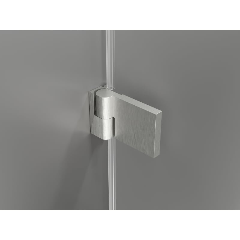Mexen Lunar-B drzwi prysznicowe uchylne prawe 80 cm, transparent, nikiel szczotkowany - 832-080-000-97-00-P