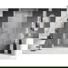 Mexen Lunar-B Duschkabinentür schwenkbar rechts 85 cm, transparent, gebürsteter Nickel - 832-085-000-97-00-P
