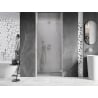 Mexen Lunar-B porte de douche pivotantes droite 90 cm, transparent, nickel brossé - 832-090-000-97-00-P