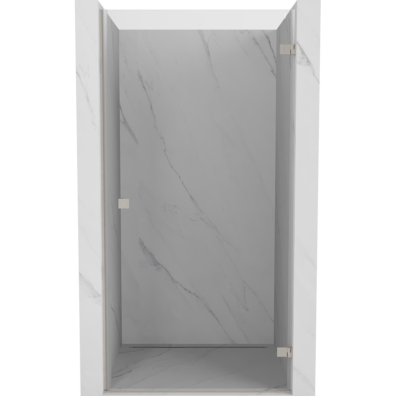 Mexen Lunar-B parema pool avanev dušiuks, 95 cm, läbipaistev, harjatud nikliga - 832-095-000-97-00-P