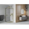 Mexen Rio cabine de douche semi-circulaire 90 x 90 cm, transparent, or - 863-090-090-50-00