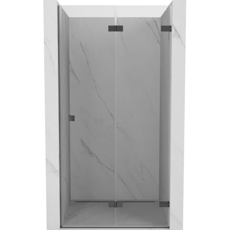 Mexen Lunar-F Falttür Dusche rechts 85 cm, transparent, Gun Metal - 836-085-000-95-00-P