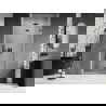 Mexen Lunar-F inklapbare douchedeur rechts 90 cm, transparant, gun metal - 836-090-000-95-00-P