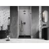 Mexen Lunar-F drzwi prysznicowe składane prawe 90 cm, transparent, gun metal - 836-090-000-95-00-P