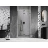 Mexen Lunar-F duššiuksed kokkuklapitavad parempoolsed 100 cm, läbipaistev, gun metal - 836-100-000-95-00-P