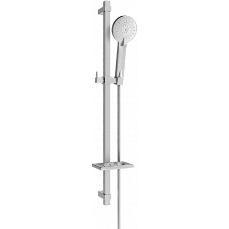 Mexen DQ40 zestaw prysznicowy suwany, gun gray szczotkowany - 785404581-66