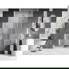 Mexen Lunar-F faltbare Duschtür rechts 80 cm, transparent, gebürsteter Nickel - 836-080-000-97-00-P