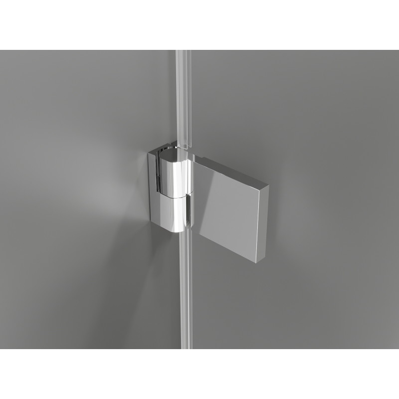 Mexen Lunar-B drzwi prysznicowe uchylne lewe 115 cm, transparent, chrom - 832S-115-050-01-00-L