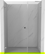 Mexen Lunar-B L douchedeur scharnierend links 115 cm, transparant, chroom - 832SL-115-050-01-00-L
