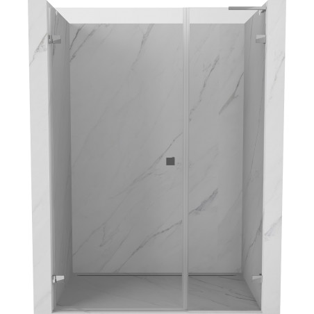 Mexen Lunar-B L vasakpoolne dušiuks, hingedega 120 cm, läbipaistev, kroom - 832SL-120-050-01-00-L