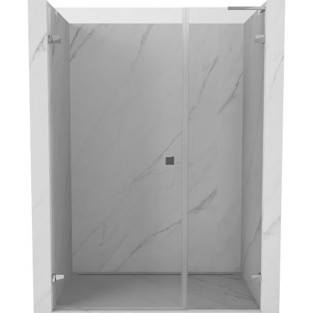 Mexen Lunar-B L drzwi prysznicowe uchylne lewe 130 cm, transparent, chrom - 832SL-130-050-01-00-L