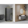 Mexen Rio halbkreis-Duschkabine 70 x 70 cm, grafit, gold - 863-070-070-50-40