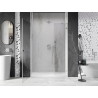 Mexen Lunar-B vasakpoolse hingedega dušiuks 135 cm, läbipaistev, kroom - 832S-135-050-01-00-L